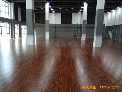 北京亦莊貞觀行業大廈運動場所運動木地板鋪設案例