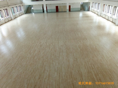 北京趙全營鎮天順小學體育館運動地板鋪設案例