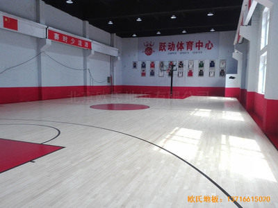 吉林琿春躍動(dòng)體育中心體育地板安裝案例