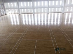 單層龍骨運動場地木地板保養